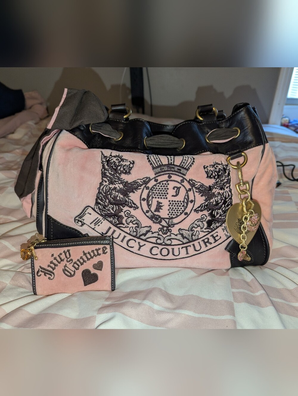 Vintage Juicy Couture Daydreamer With Matching Coin Purse/Keychain Bag charm